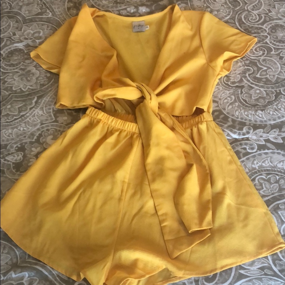 Tie Front Romper